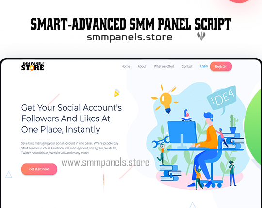 SmartPanel Advanced SMM Theme with Paytm Module
