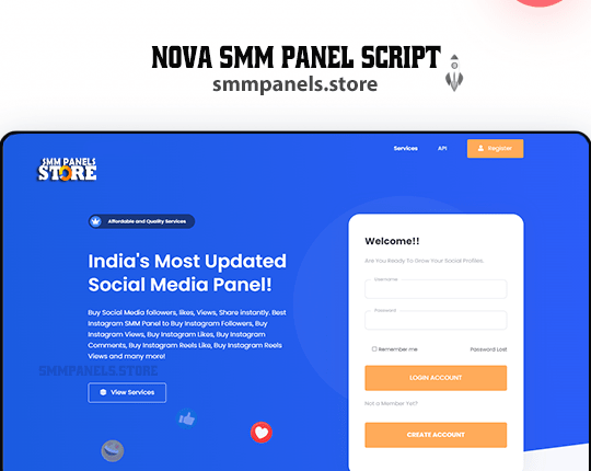 Nova Panel V2 - Premium SMM Panel Script