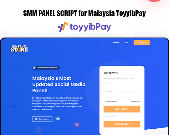 SMM Panel Script for Malaysia With ToyyibPay - Collect funds in RM