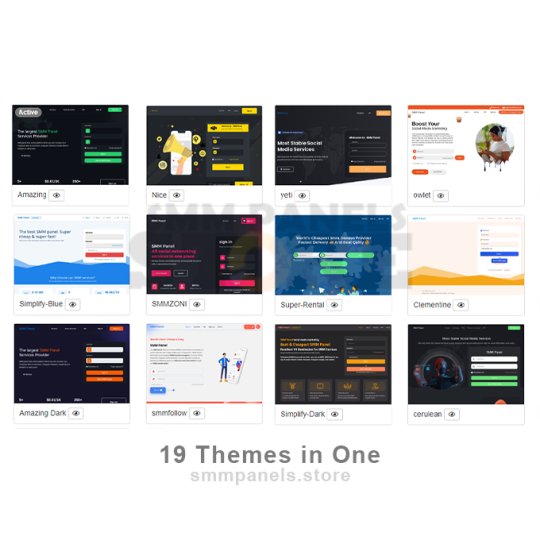 19 Themes in One | Perfect Panel Theme Bundle