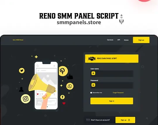 Reno Panel - Premium SMM Panel Script