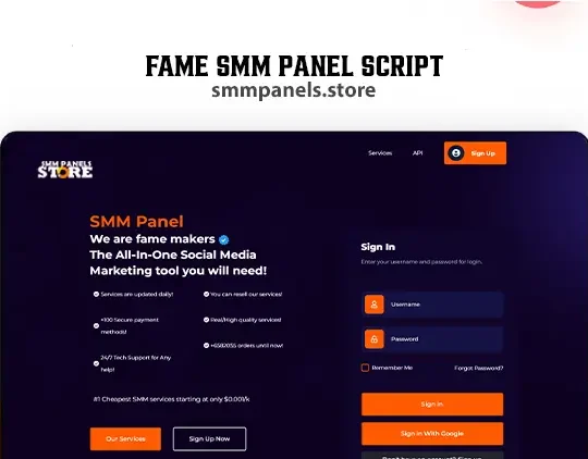 Fame Panel - Trending SMM Panel Script